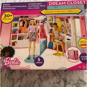 Barbie Rotating Clothing Rack Workstation - close and go.  Barbie not included.
